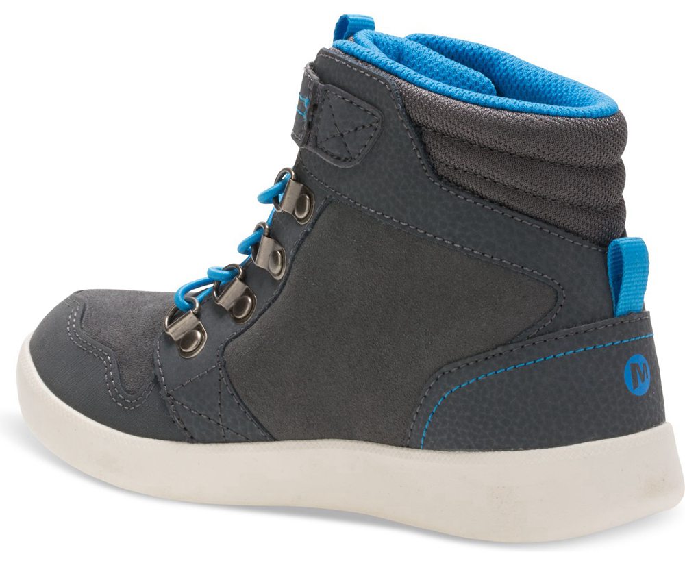 Merrell Boots Grey - Freewheel Mid - Kids 59FOZGRKX